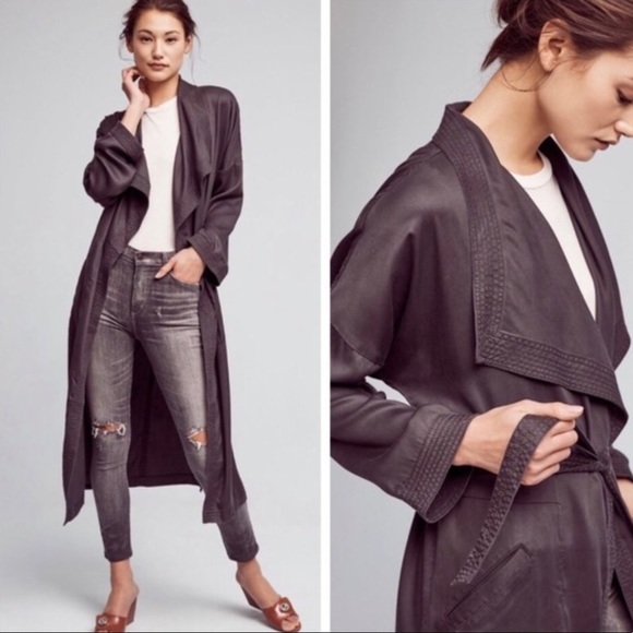 Anthropologie Jackets & Blazers - Anthropologie Hei Hei Trapunto Robe Duster Coat L